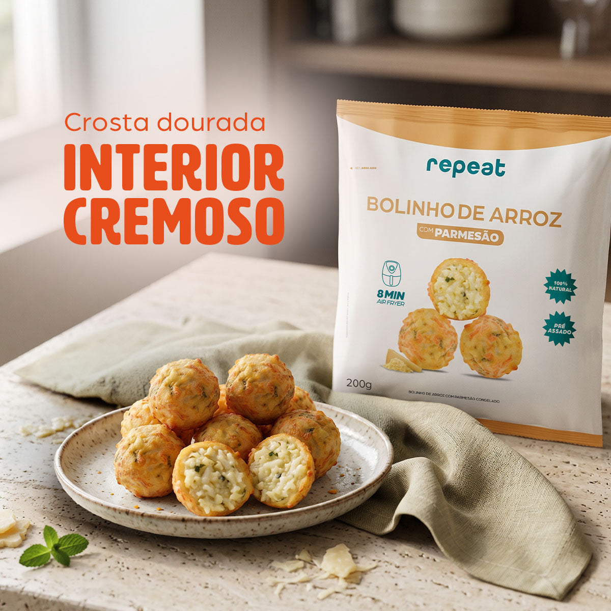 Bolinho de Arroz e Parmesão