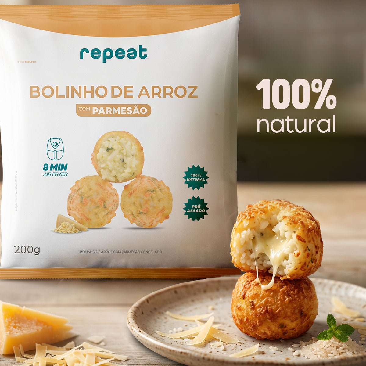 Bolinho de Arroz e Parmesão