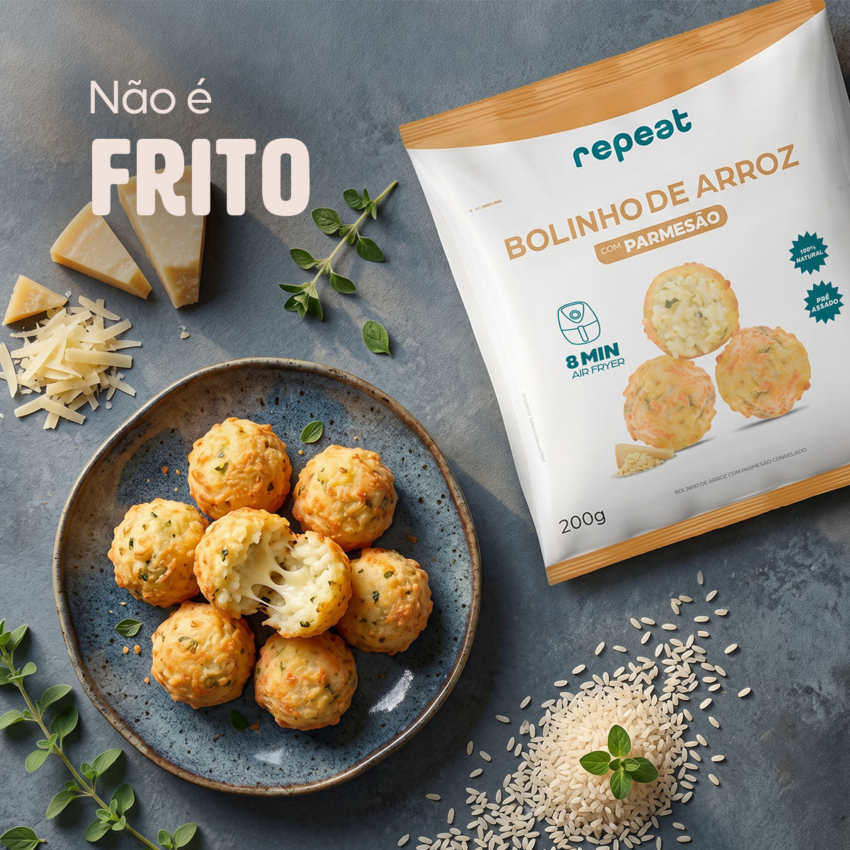 Bolinho de Arroz e Parmesão