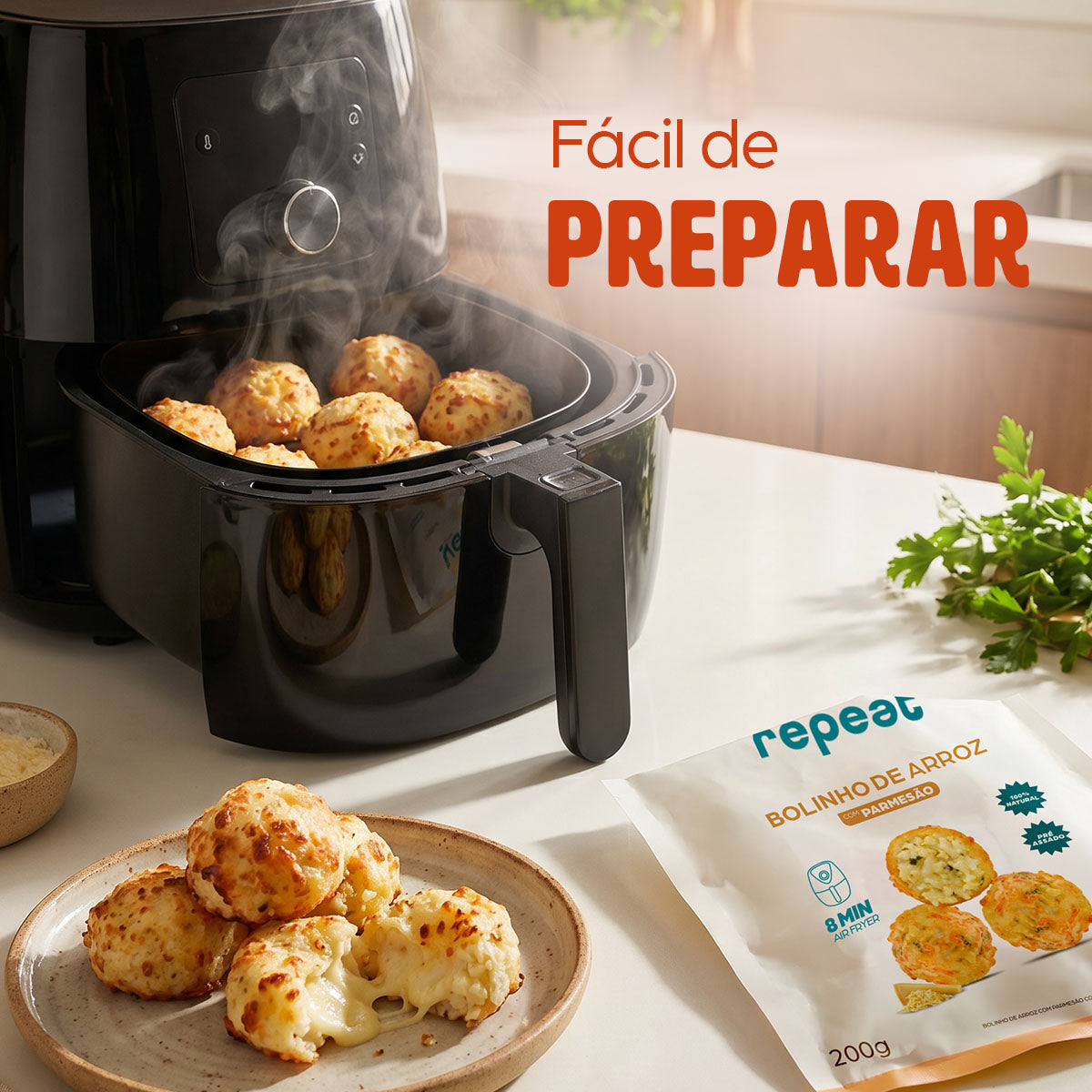 Bolinho de Arroz e Parmesão