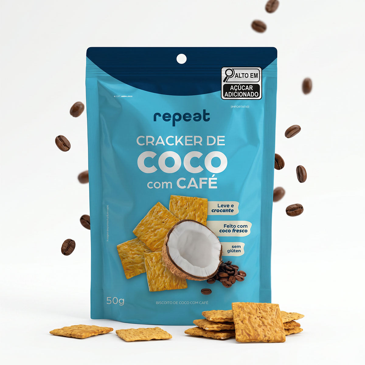 Cracker De Coco Com Café