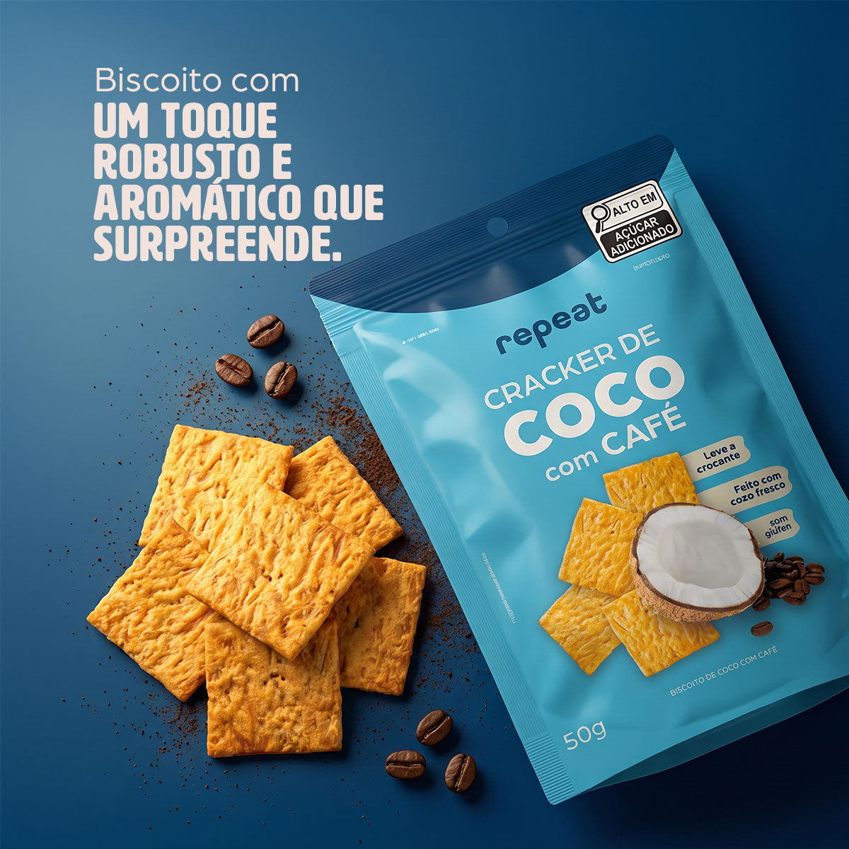 Cracker De Coco Com Café