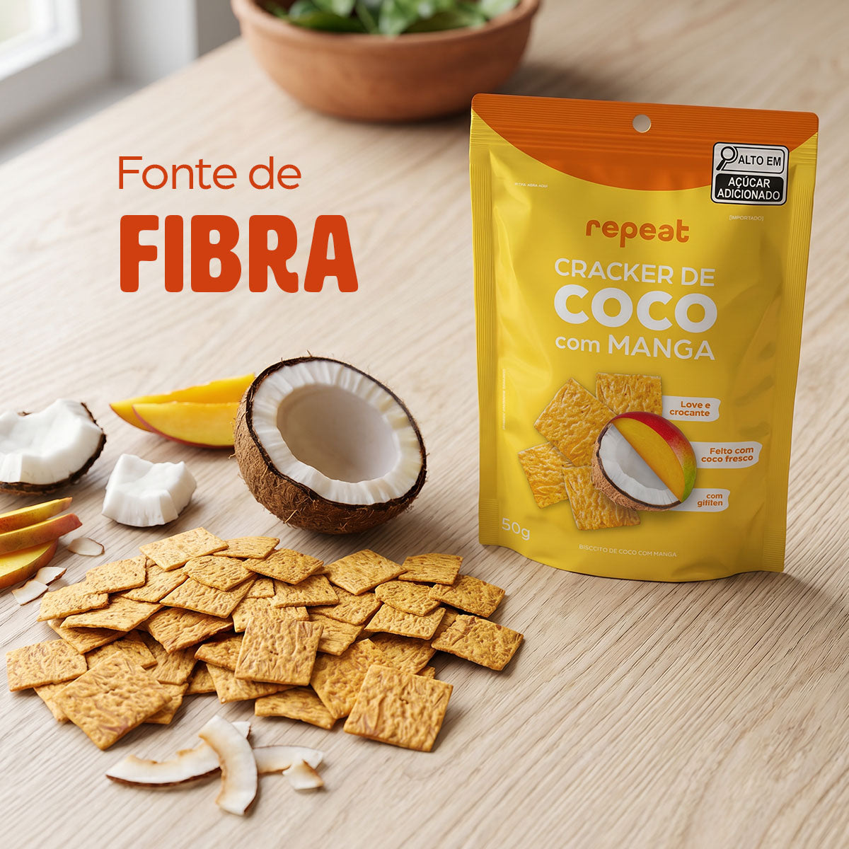 Cracker De Coco Com Manga