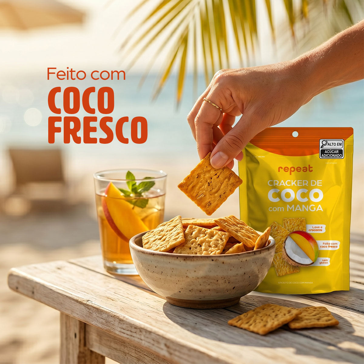 Cracker De Coco Com Manga