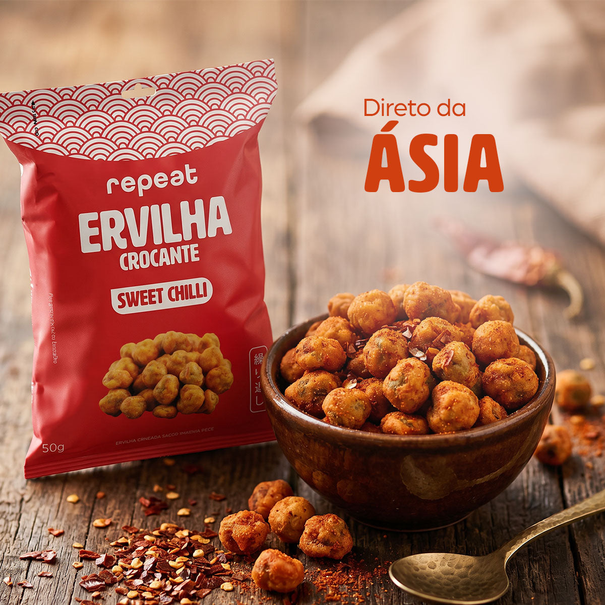 Snack de Ervilha Sweet Chilli