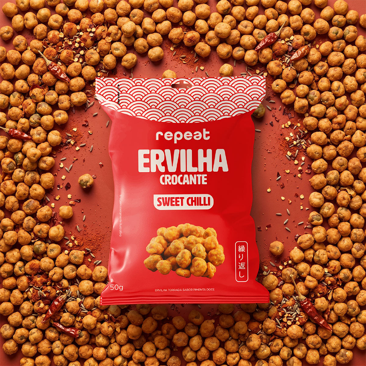 Snack de Ervilha Sweet Chilli