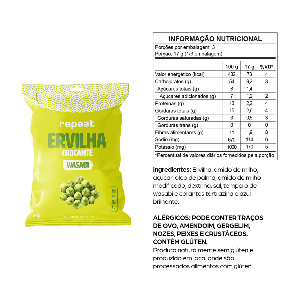 Snack de Ervilha Wasabi