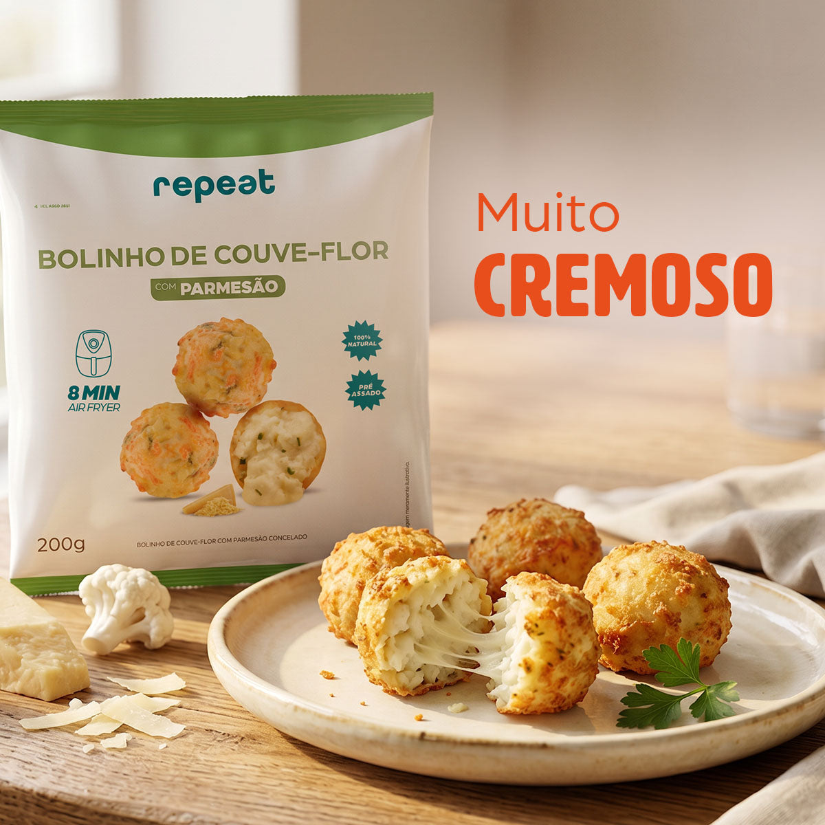 Bolinho de Couve-Flor