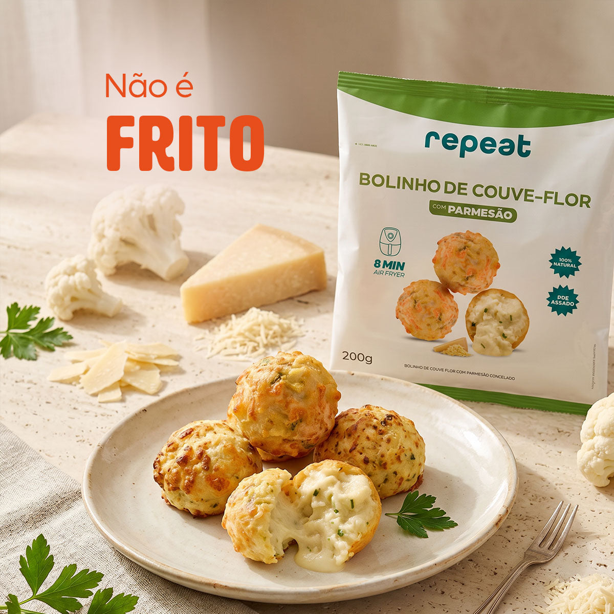 Bolinho de Couve-Flor