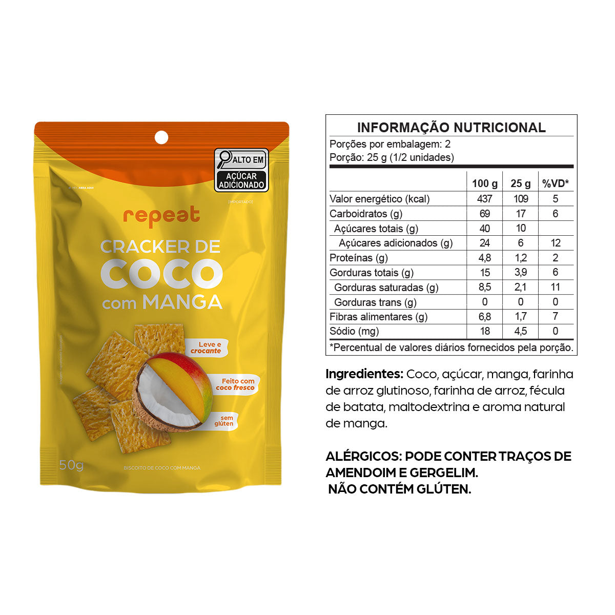 Cracker De Coco Com Manga