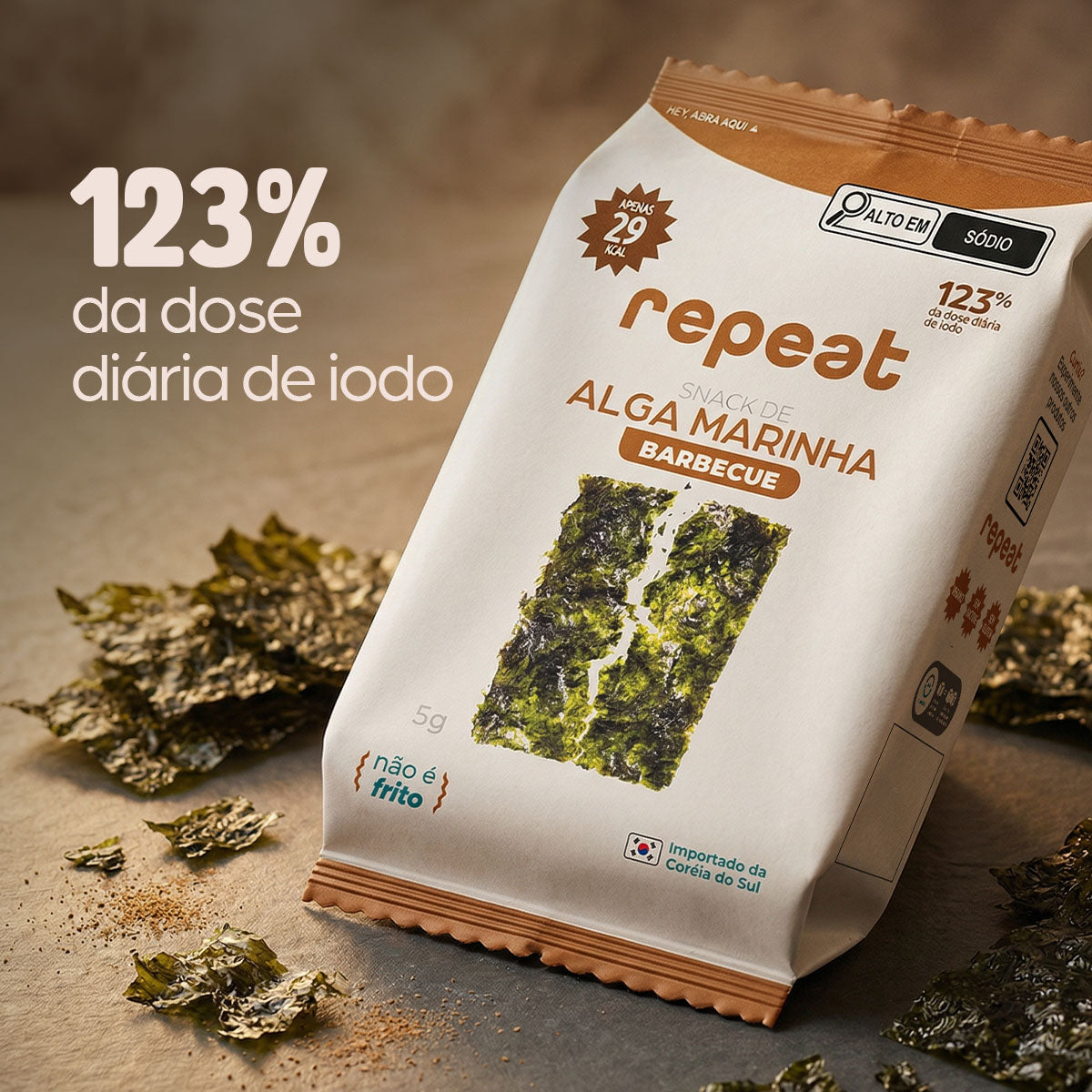 Snack de Alga Marinha Barbecue