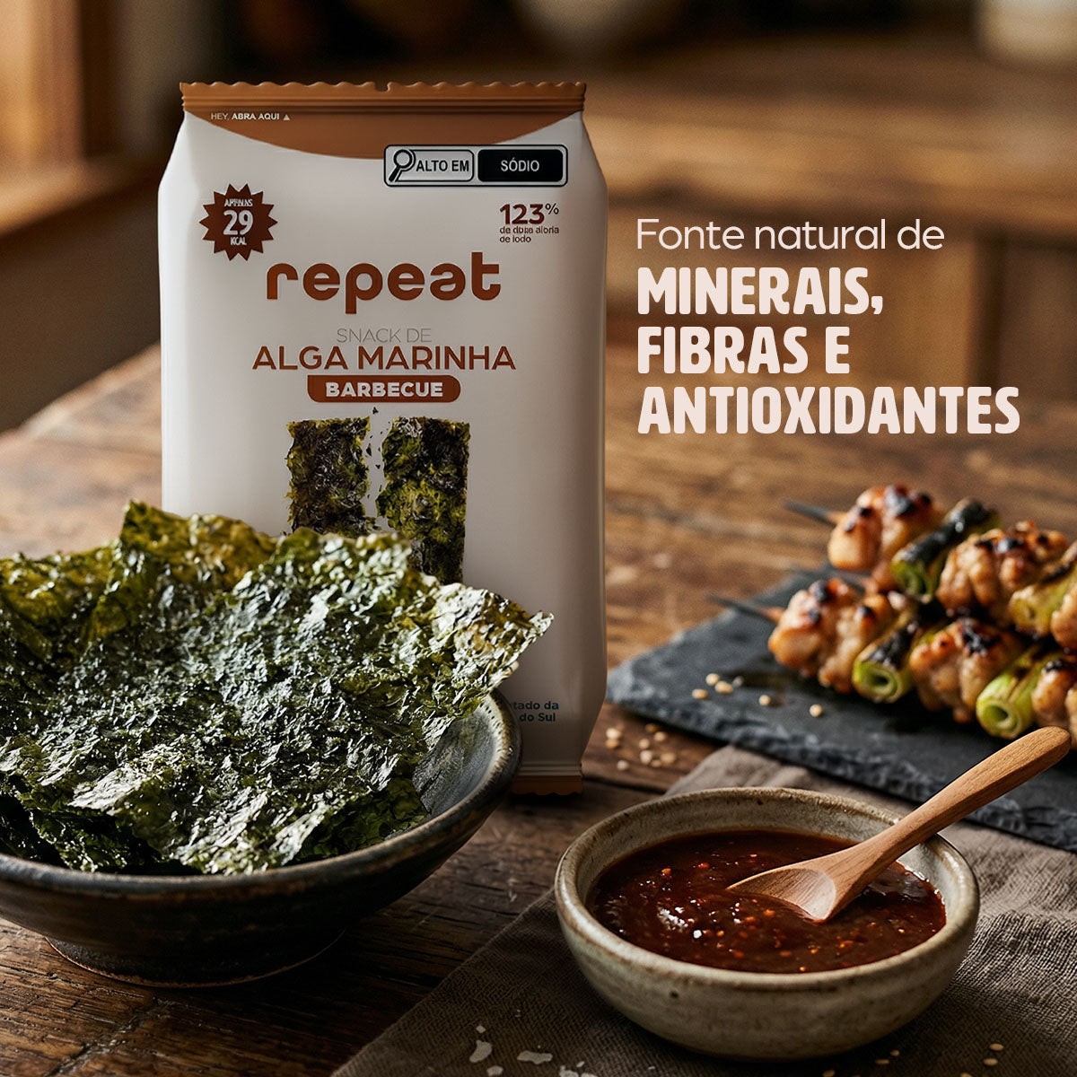 Snack de Alga Marinha Barbecue