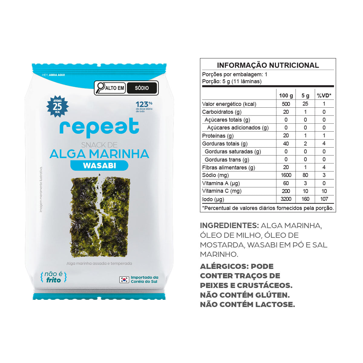 Snack Alga Marinha Wasabi