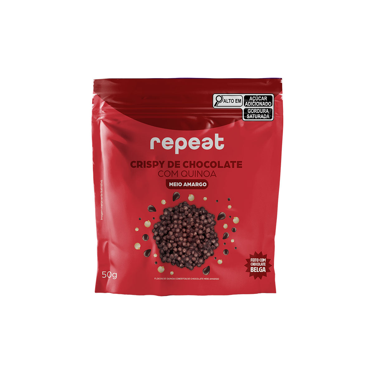 Crispy de Chocolate com Quinoa, Meio Amargo