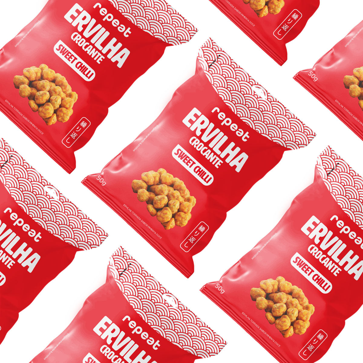 Kit 2 Snacks de Ervilha Sweet Chilli