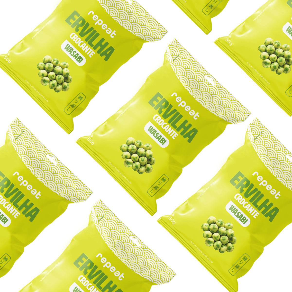Kit 2 Snacks De Ervilha Wasabi