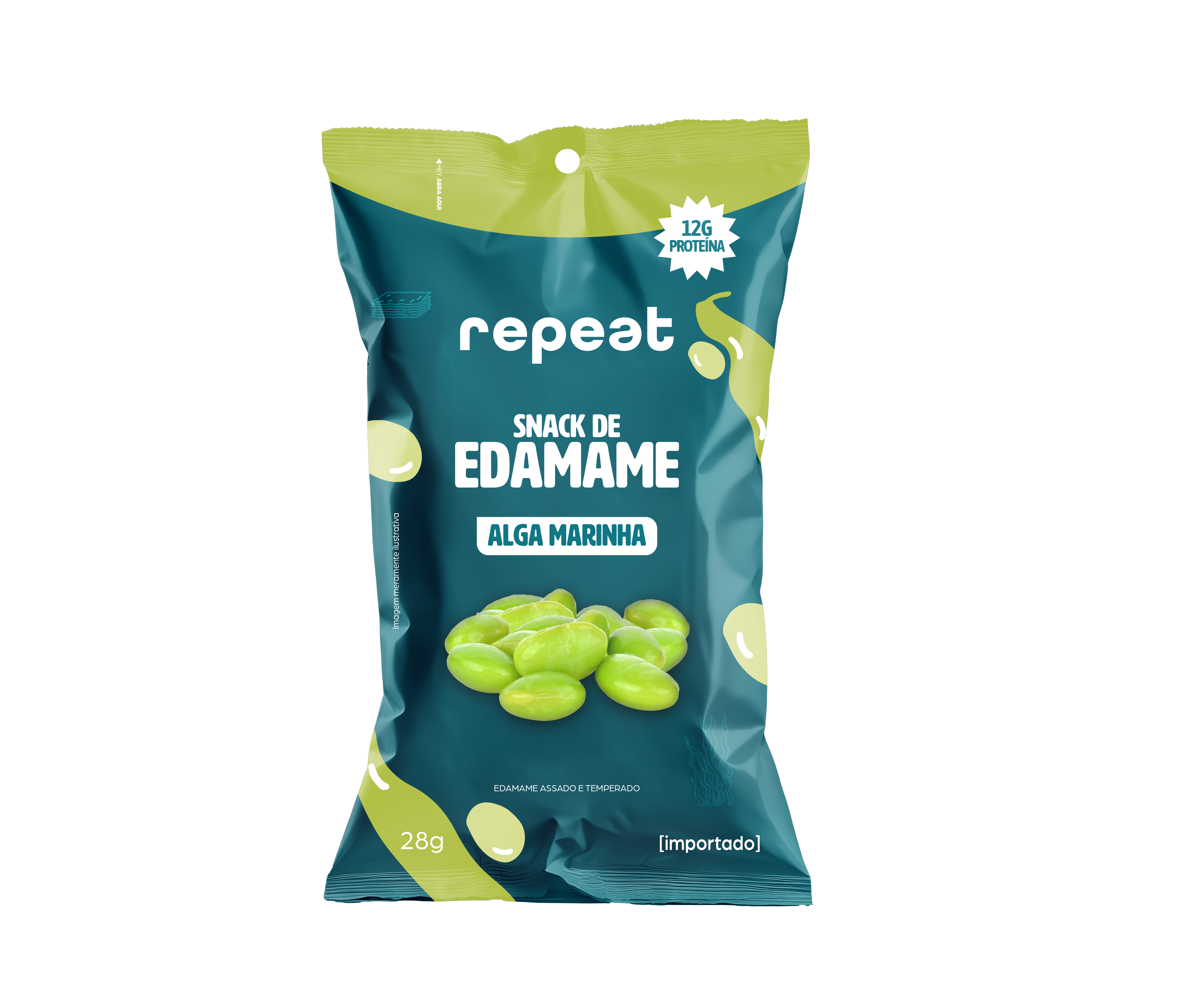 Snack Edamame Alga Marinha