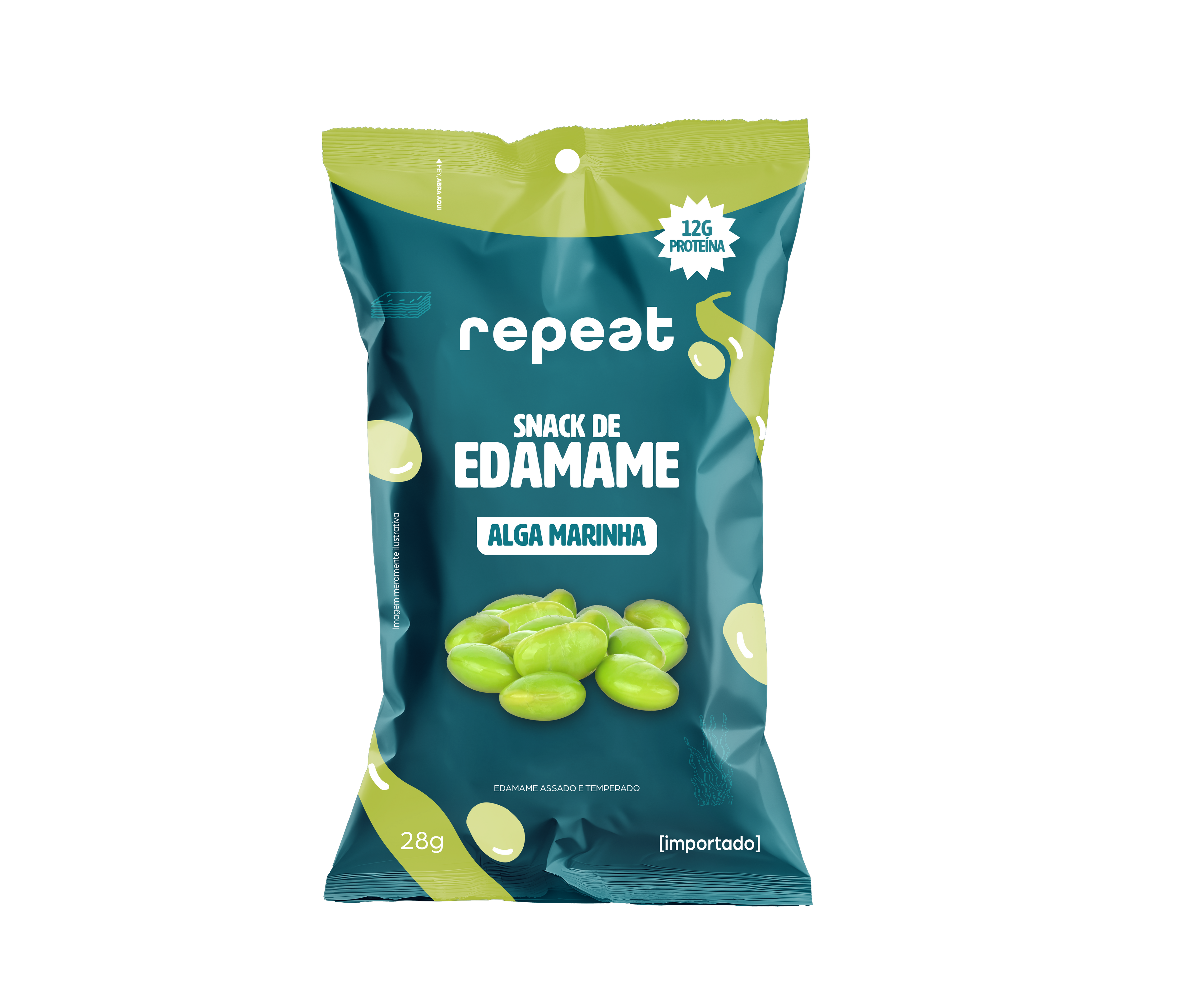 Snack Edamame Alga Marinha