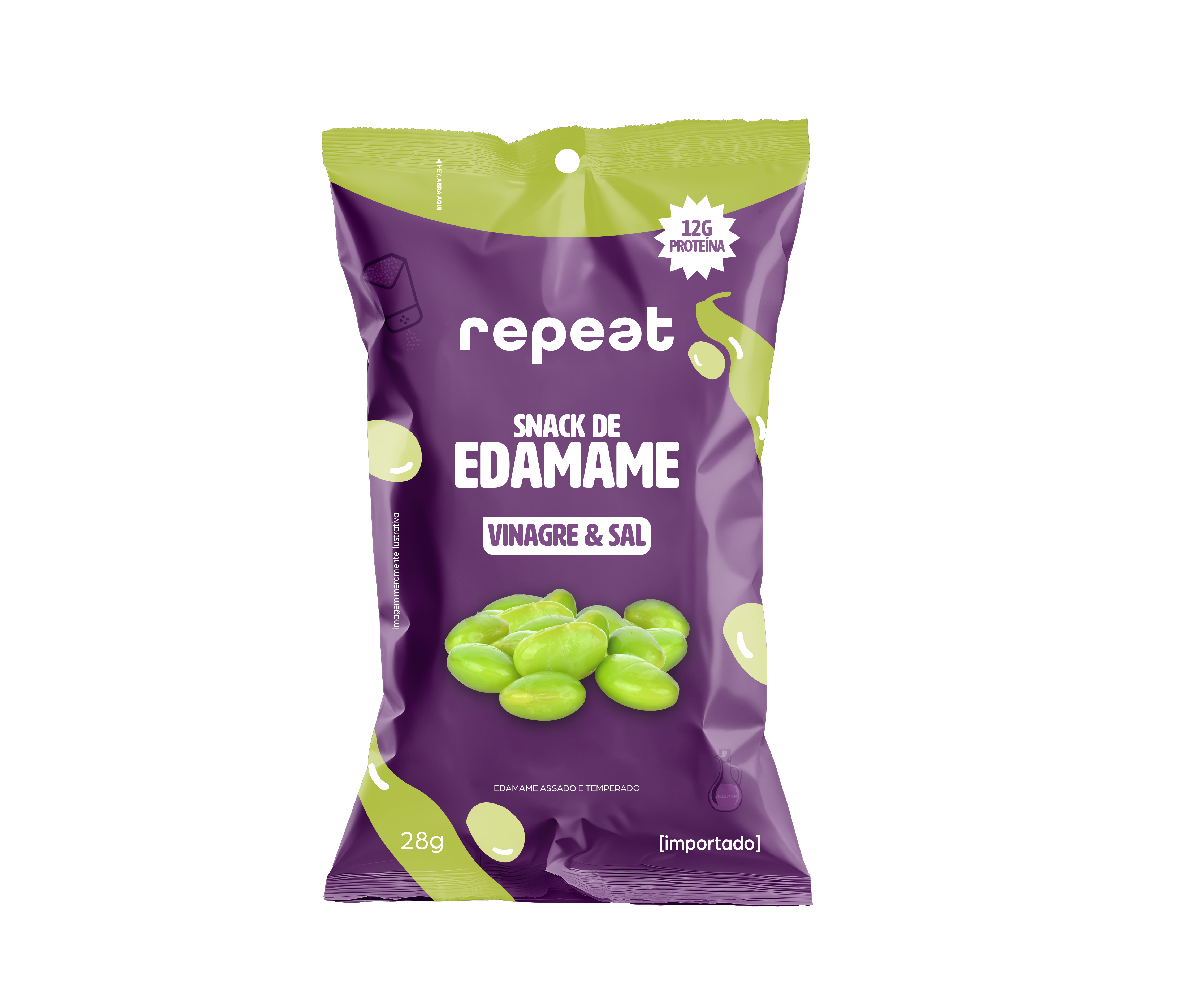 Snack Edamame Vinagre e Sal
