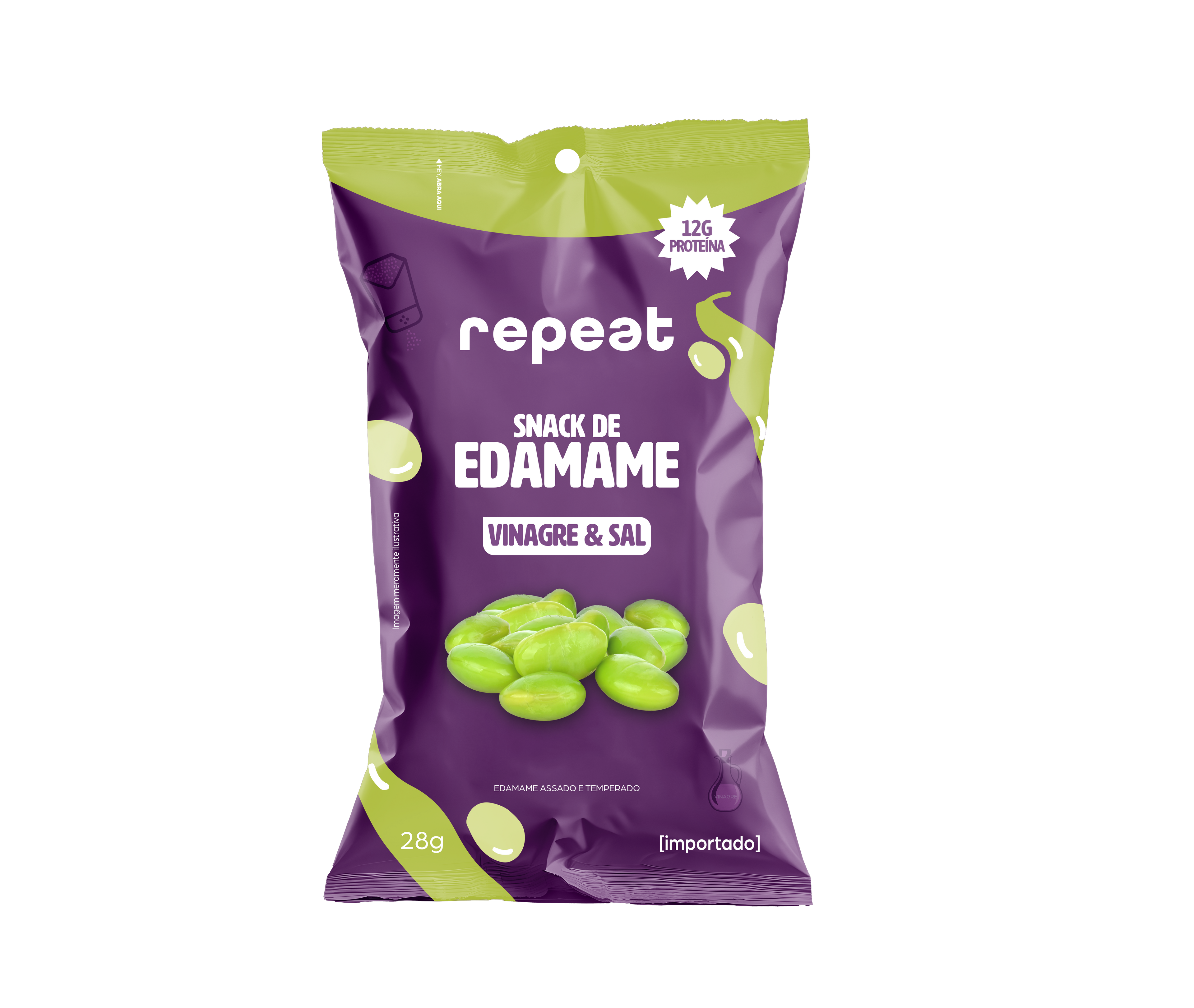 Snack Edamame Vinagre e Sal